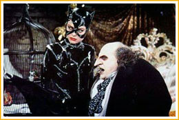 Catwoman y el Pingüino, las estrellas de la función en 'Batman Returns'.
