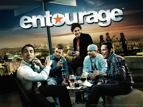 Póster de 'El séquito' (Entourage), una serie escrita por Doug Ellin y producida por Mark Wahlberg, que ahora tiene película.