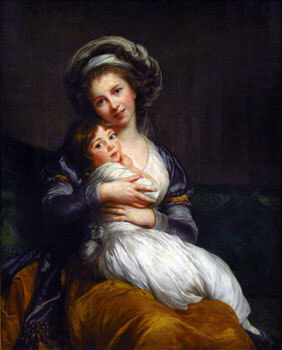 Autorretrato con su hija Julie, de Marie-Louise-Élisabeth Vigée-Lebrun.
