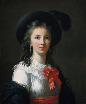 Autorretrato 'Del lazo rojo', de Marie-Louise-Élisabeth Vigée-Lebrun.